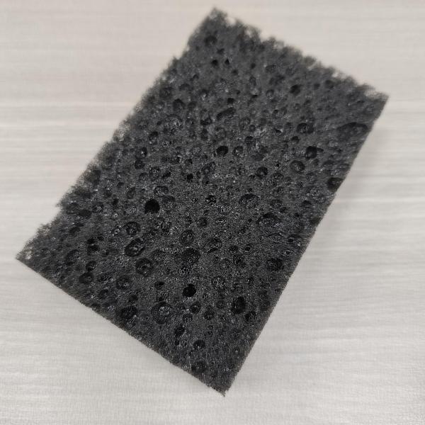 80x50x30mm Black Car Wash Sponge - Powerful Cleaning & Scratch Reduction