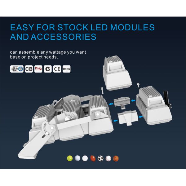 240W-1200W LED High Mast Lights Energy Saving Lighting Solution