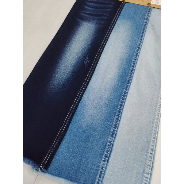 Dual-Core Siro Yarn Cross Slub  85%Cotton Stretch Denim Fabric 12S For Jeans Or Coat