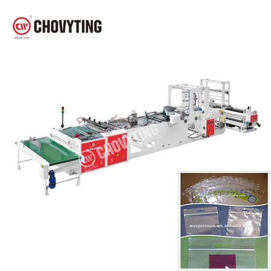 Automatic PE LDPE Slider Zipper Bag Making Machine 100PCS/Min