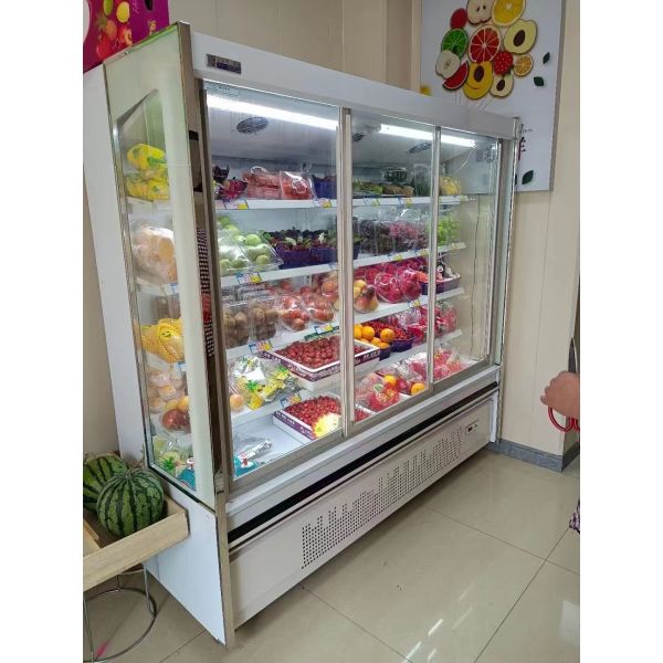 Open Vertical Multideck Display Fridge OEM Refrigerated Showcase
