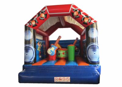 Casa de salto inflatale com tema musical, uso normal, bouncer inflável, PVC, bouncer inflável largo