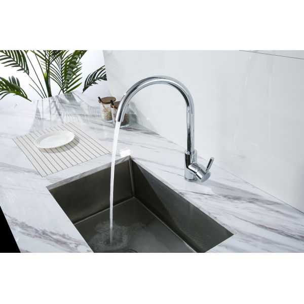 Modern Design Ceramic Valve Core Infrared Touchless Sensor Brass Faucet for Kitchen