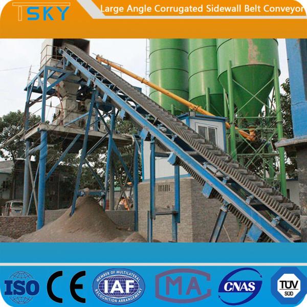 Large Angle B1400 Corrugated Sidewall Belt Conveyor