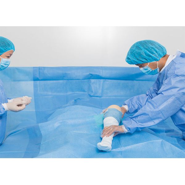 Breathable SMS Surgical Knee Arthroscopy Pack Sterilized Medical Drape Set For Hospital