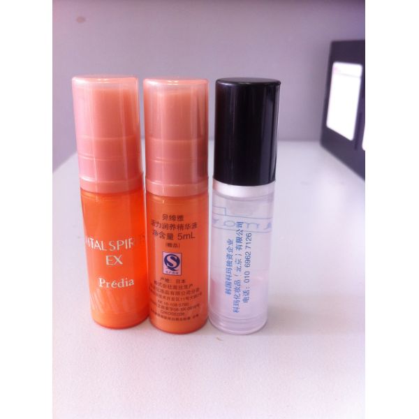 Пластиковый безвоздушный распределитель разливает по бутылкам/мини бутылка PP безвоздушная для сливк глаза