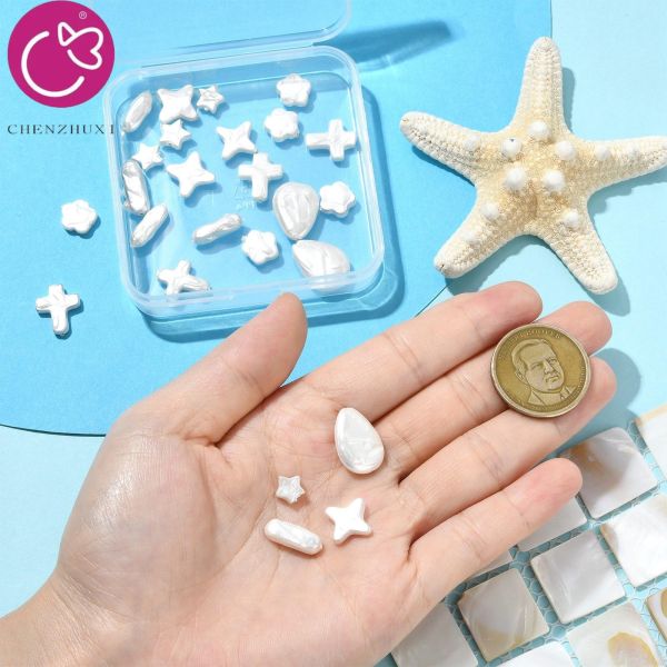 Baroque Freshwater Loose Pearls White Color DIY Pendant Jewelry Finding for Earrings Loose Pearl Beads
