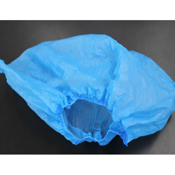 Blue Non Woven Boot Covers , Cleanroom Overshoes Special Dustproof