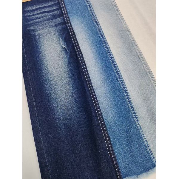 Tejido de mezclilla estilo sarga con spandex alto de 8.5 oz, 10S, para jeans, stock disponible