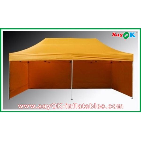 L6m x W3m Gazebo Folding Tent Canopy Sun-resistant With 3 Sidewalls Iron Frames