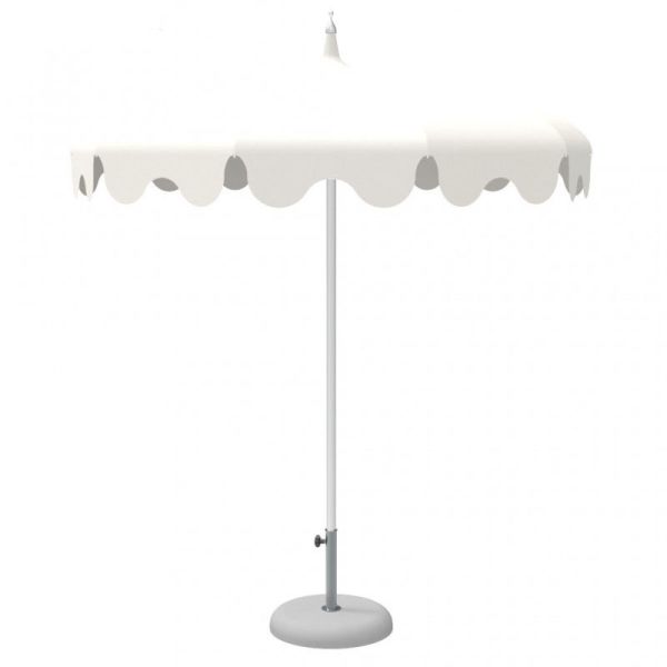 Modern Design Garden Umbrella with Fringe and Pagoda Style Made of Pongee Fabric