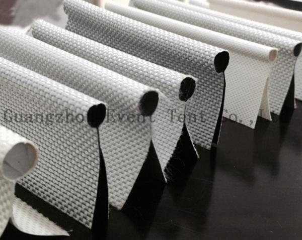 Camping Tent Accessories Transparent Panama Fabric 20mm Single Flap Keder
