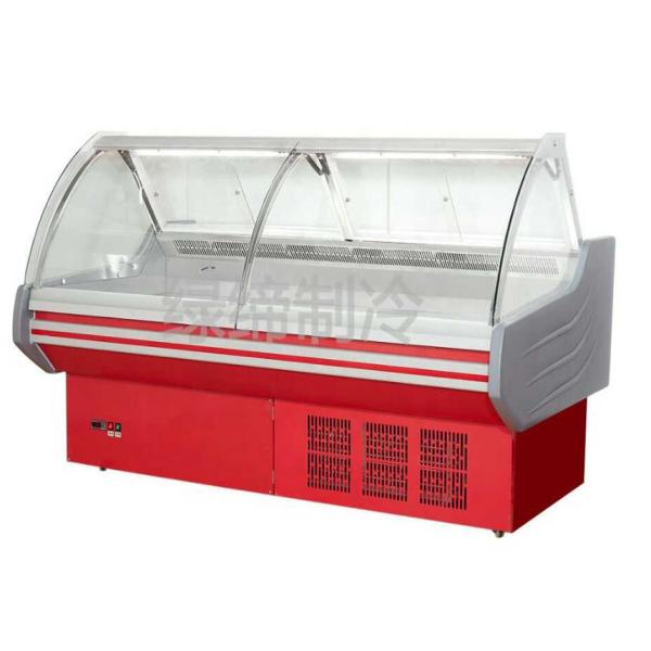 Green Health Commercial Butcher Display Fridge Grocery Meat Cooler Deli Freezer
