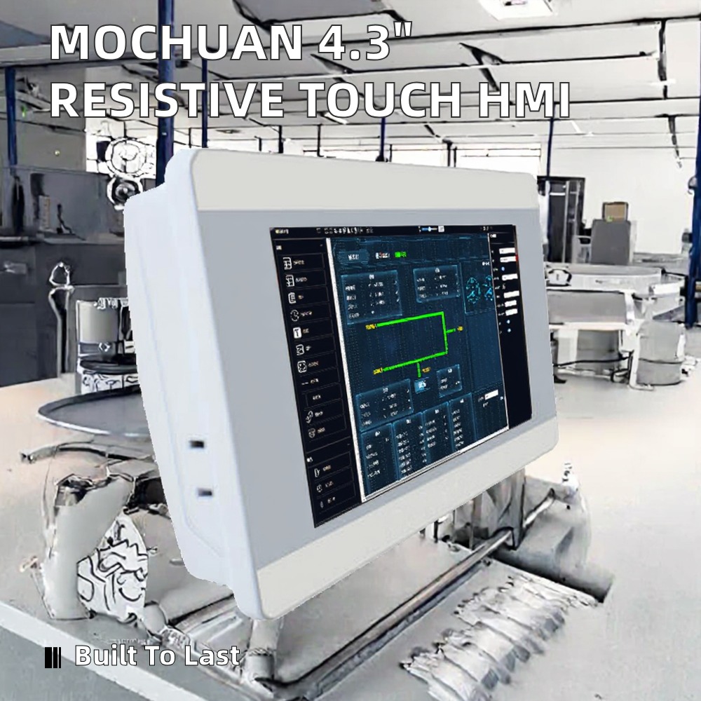 4.3Inch HMI 4-Wire Industrial Resistive Touch Panel Screen MC-H043S 800x480 Resolution RS-485 Communication Hmi Controller