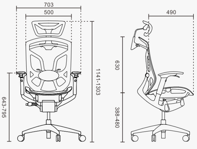 Dvary Butterfly Ergonomic Executive Office Chair Sync Sliding Swivel Seating