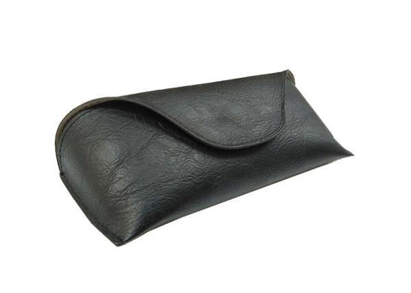 Premium Pu Leather Glasses Pouch Case With Embossed Logo 169 x 75mm