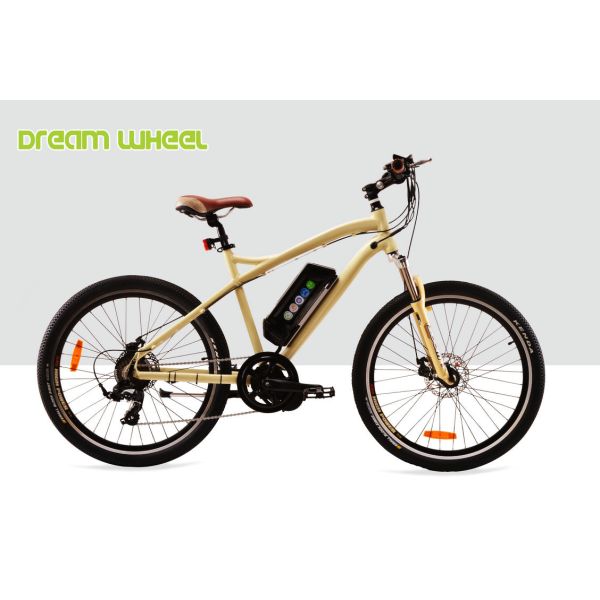 7 Speed Electric Mountain Bicycle 32km/H , 26 Inch Electric Mountain Bike Mid Gear Motor