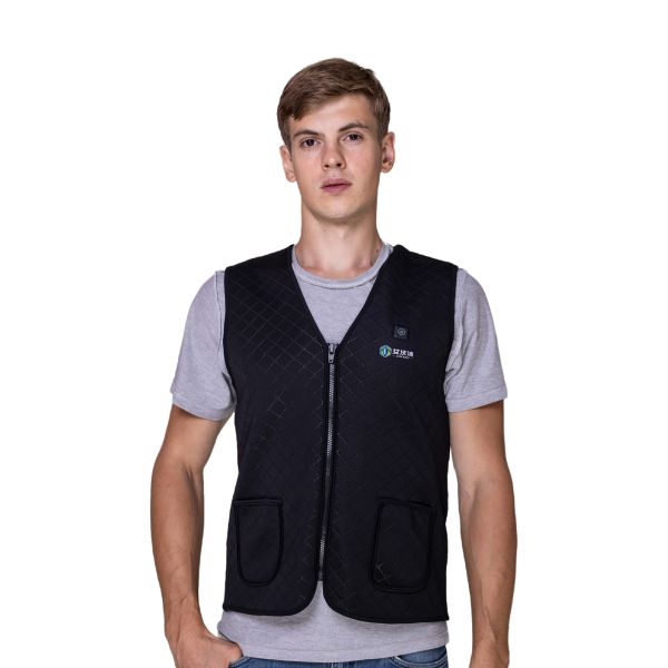 Polyester/Cotton Shell Material Heated Vest Gilet for Winter Outdoor Control Temperature