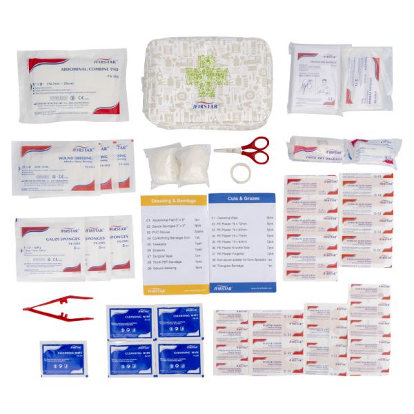 Tyvek Travel First Aid Kits Recyclable Lightweight First Aid Paper Bag 19.5X15X6CM