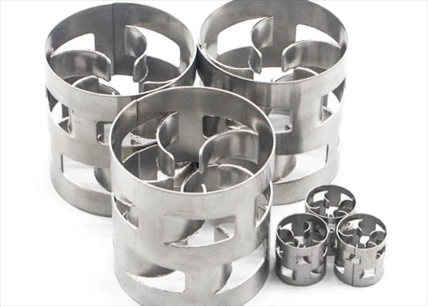 Stainless Steel Pall Ring Metal Random Packing Low Pressure Drop