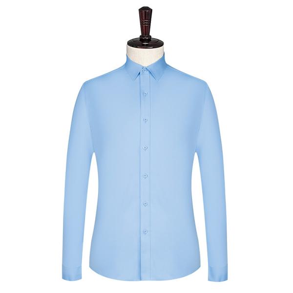 Breathable Material Advantage 2021 Cotton/Bamboo Fiber Long Sleeve Dress Shirt For Men