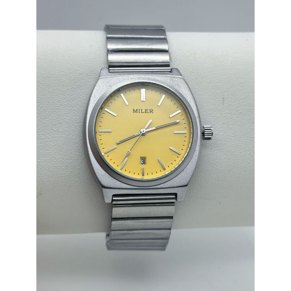 Классические аналоговые часы из нержавеющей стали круглые светлые мужские серебряные часы