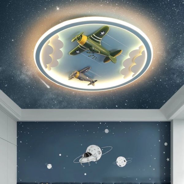 Home Decoration Lighting Modern Lighting Lustre Indoor LED Children Room airplane ceiling light(WH-MA-298)