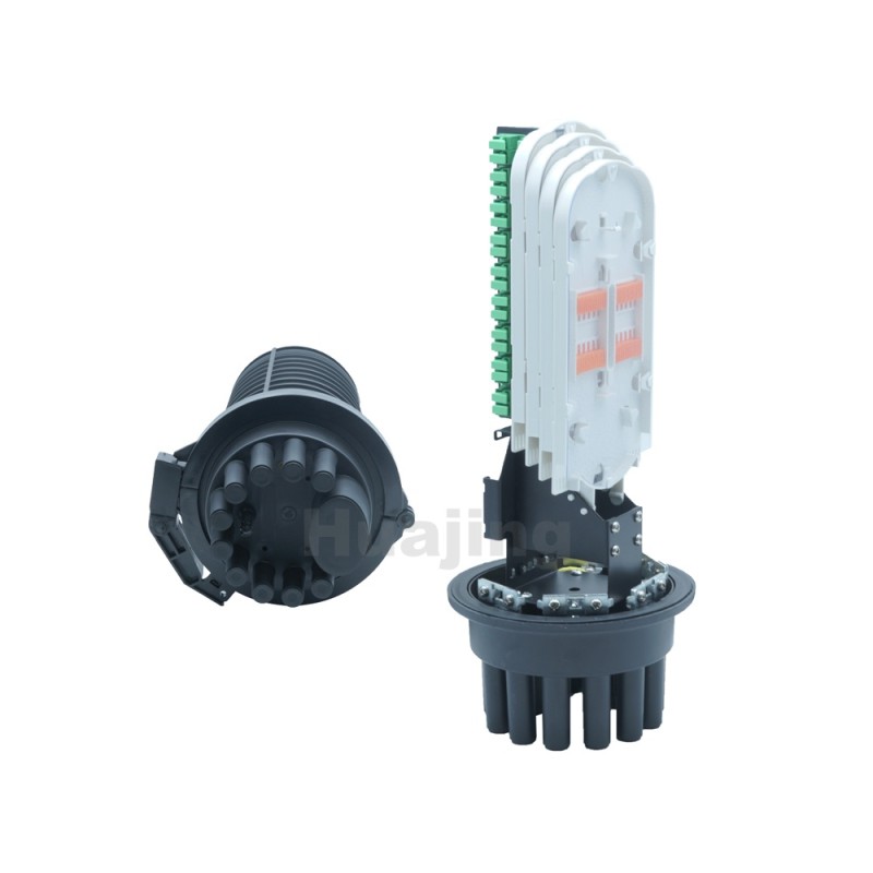 MPP Vertical Optical Fiber Splice Box Dia 230x440mm 96 Cores 11 Ports