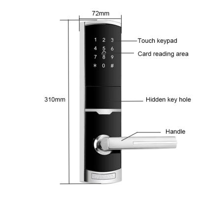 Fechaduras da porta controladas da domótica do FCC de Front Door Lock do App do zinco