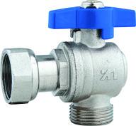 DN15 DN20 Gas Stove Valves With Plastic Pipe Adapter Female Threaded Nut