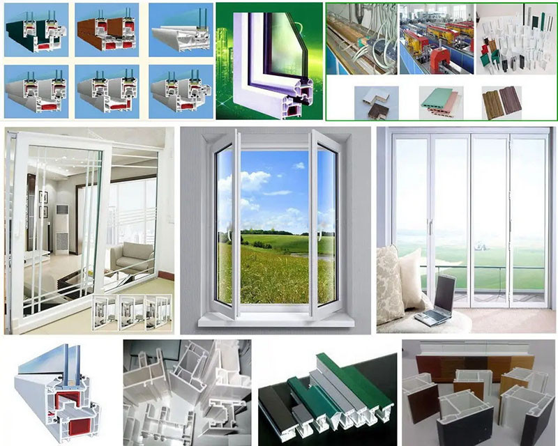 Штрангпресс двойного винта машины штранг-прессования профиля окна PVC Upvc 250 Kg/H пластиковый для декоративного материала