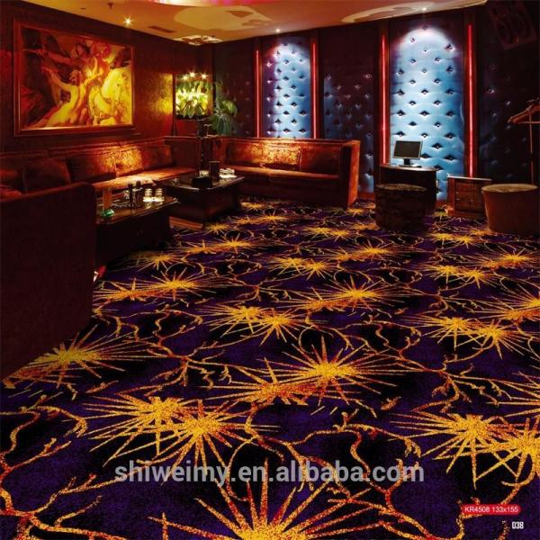 2019 newest gold fireworks pattern Commercial microfiber carpet