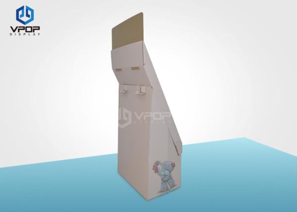 Clothes Corrugated Cardboard Display Stands Sturdy Structure For Chain Store