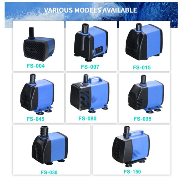 400HZ Variable Frequency Drive Water Pump Aquarium Fountain Waterfall Koi Fish Salt Fresh Blue