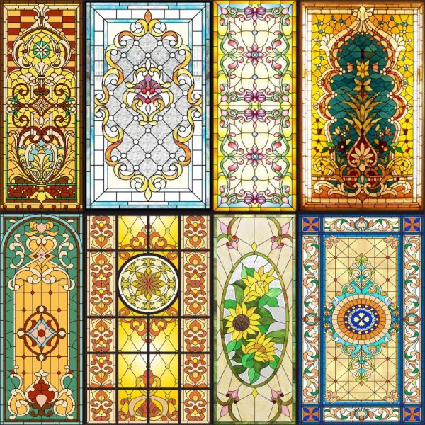 12mm Custom Stained Glass Panels CE Cathedral Window Glass