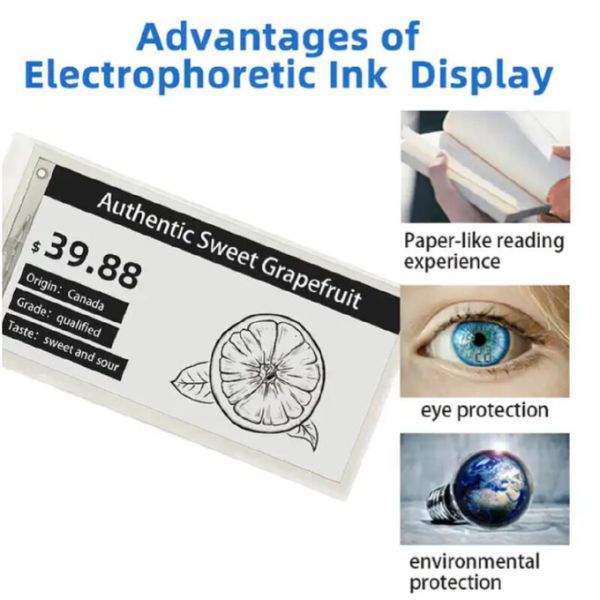 2.9 дюйма 128*296 точек MCU интерфейс E-Ink E-Paper Active Matrix Electrophoretic Display ЭПД панель