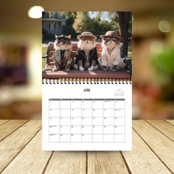 Full Color Personalized Calendar Printing Highlighting Major US Holidays