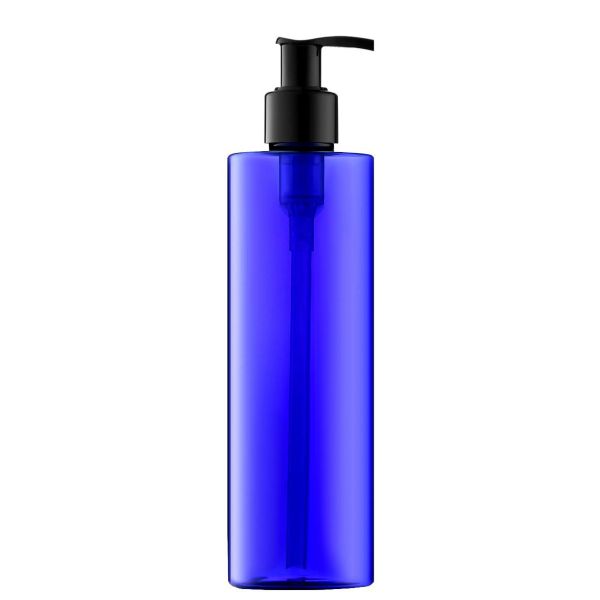 Brown Blue PET 200ML Refillable Lotion Container With Pump For Liquid