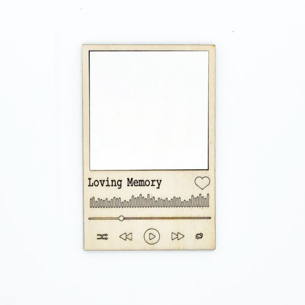 Vintage MDF Mini Photo Frame Blank Sublimation Wooden Photo Frame For Home Decoration