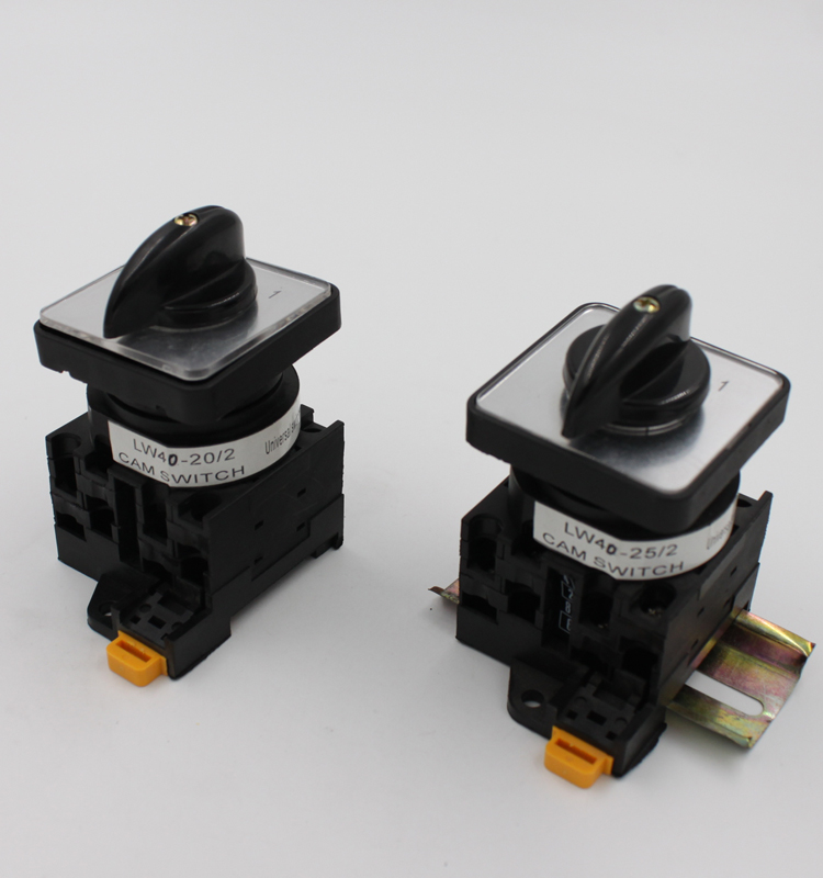 LW40 Series 25A 3-Pole 2-Position Rotary Cam Switch Din Rail Changeover Switch Product Category Rotary Switches