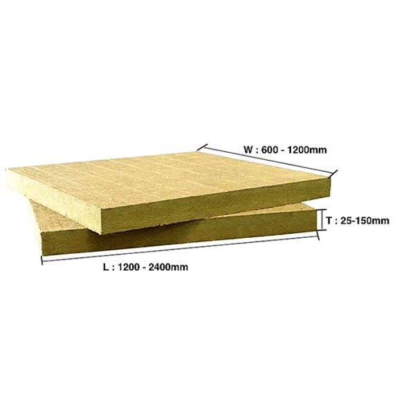 Thermal Slab Rock Wool Board Fireproof Soundproof For Wall Roof Ceiling