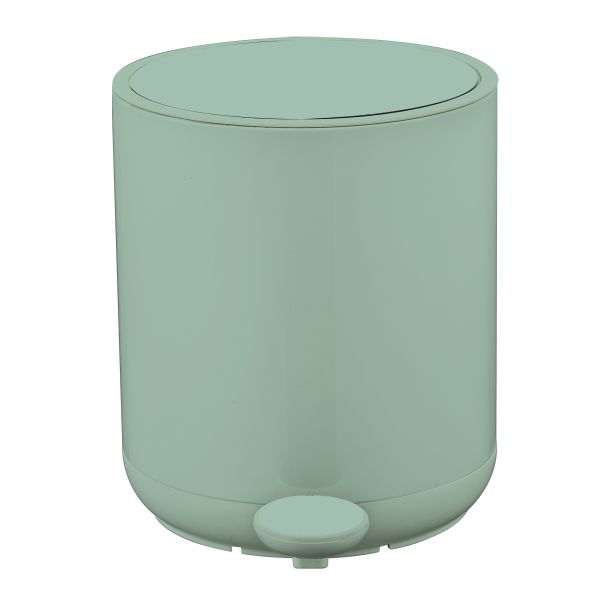 Organizador de sala de estar contemporânea passo no contentor de lixo com fechamento suave