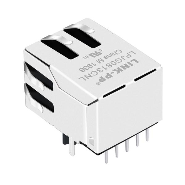 7499111001A 1000 Base-t Magnetic Single Port RJ45 Jack With LED LPJG0813CNL