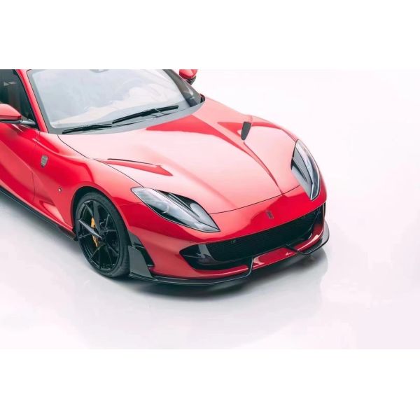 Para Ferrari 812 Kit de cuerpo de fibra de carbono 812 Moderado estilo MSY Kit de cuerpo de fibra de carbono de la cara del labio difusor spoiler