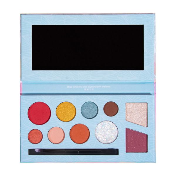 Голубая пустая магнитная палитра теней для век