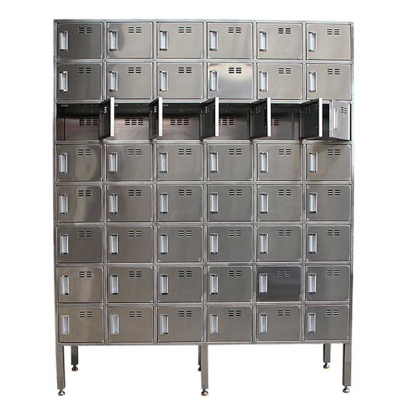 Gabinete modificado para requisitos particulares del cambio de los zapatos del estante de los zapatos del cambio del acero inoxidable