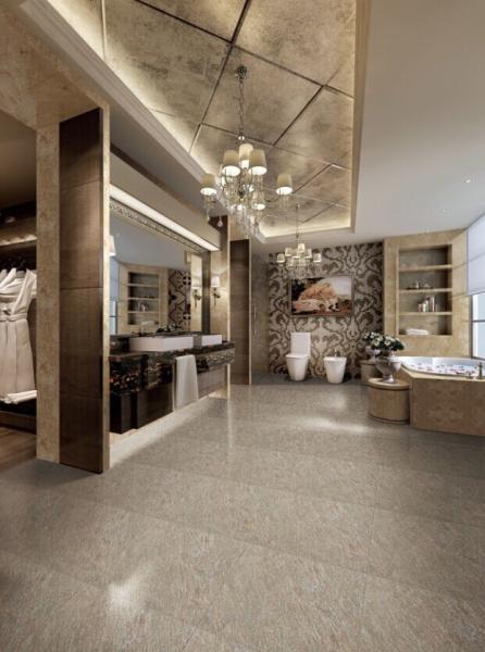 A telha áspera popular da porcelana do deslizamento r11 do banheiro 600x600mm da pedra da areia não certificou telhas internas da porcelana do fornecedor