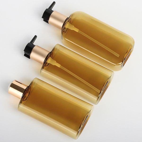 Hot Stamping Disc Cap Bottle , Square Lotion Pump Bottles 69mm Diameter