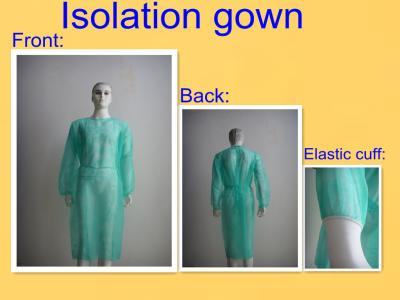 Round Neck Sterile Surgical Gowns , Hospital Isolation Gowns Medical Product