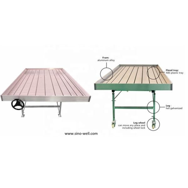 Обрабатывать землю Суды завальцовки парника/передвижные коммерчески таблицы парника